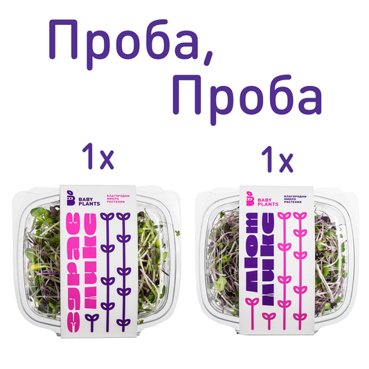 Здрав + Лют Микс, Микрорастения Baby Plants